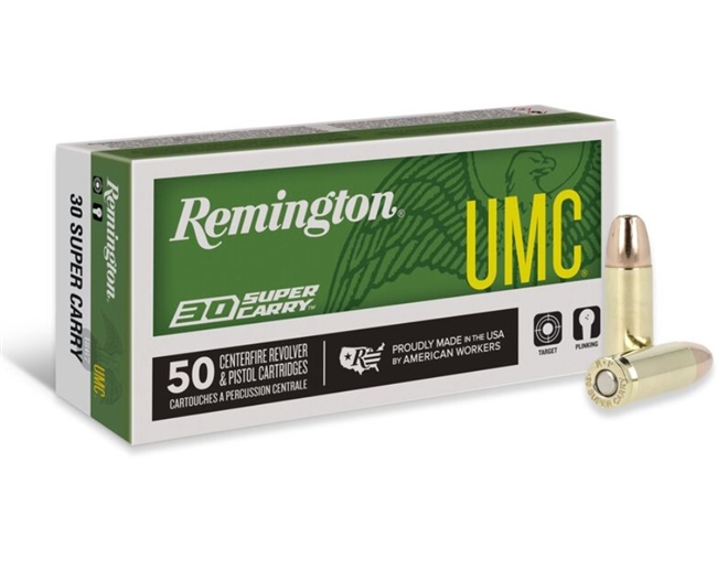 .30 SUPER CARRY / 100 GR FMJ UMC / 50 RDS / REMINGTON **NO LIMITS**